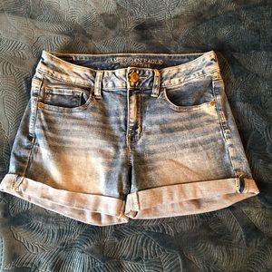 America eagle midi ultra stretch shorts. Size 8